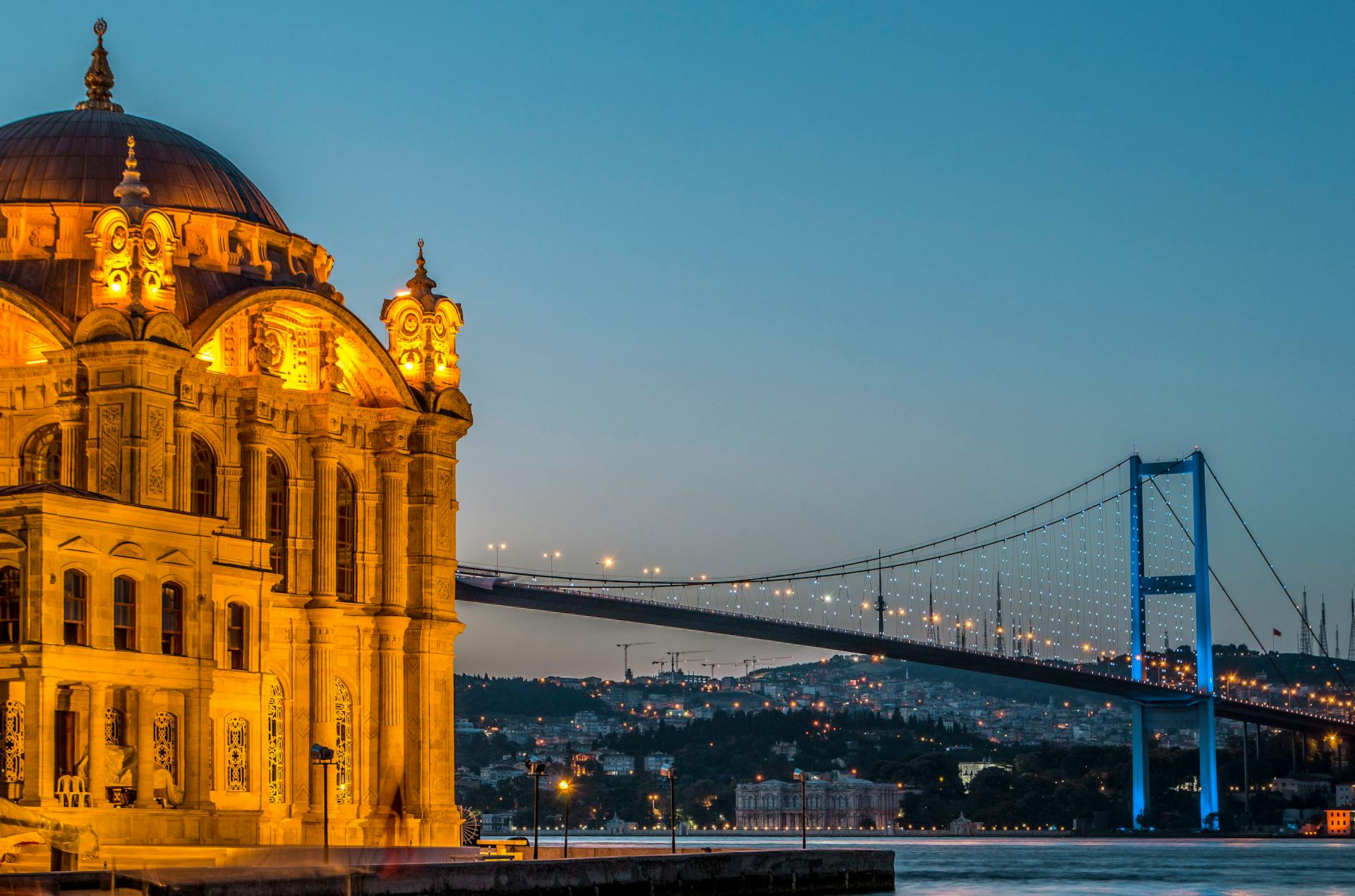Ortaköy Mosque with the Bosphorus Bridge in Istanbul, Turkey | Conmigo Travel Agency