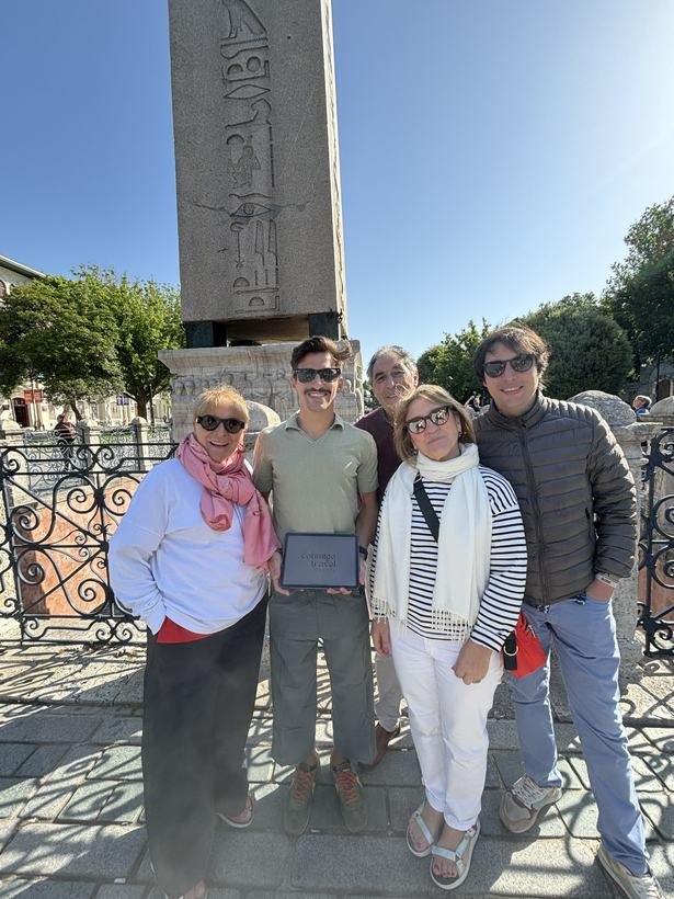 Conmigo group at the Obelisk in Sultanahmet, Istanbul