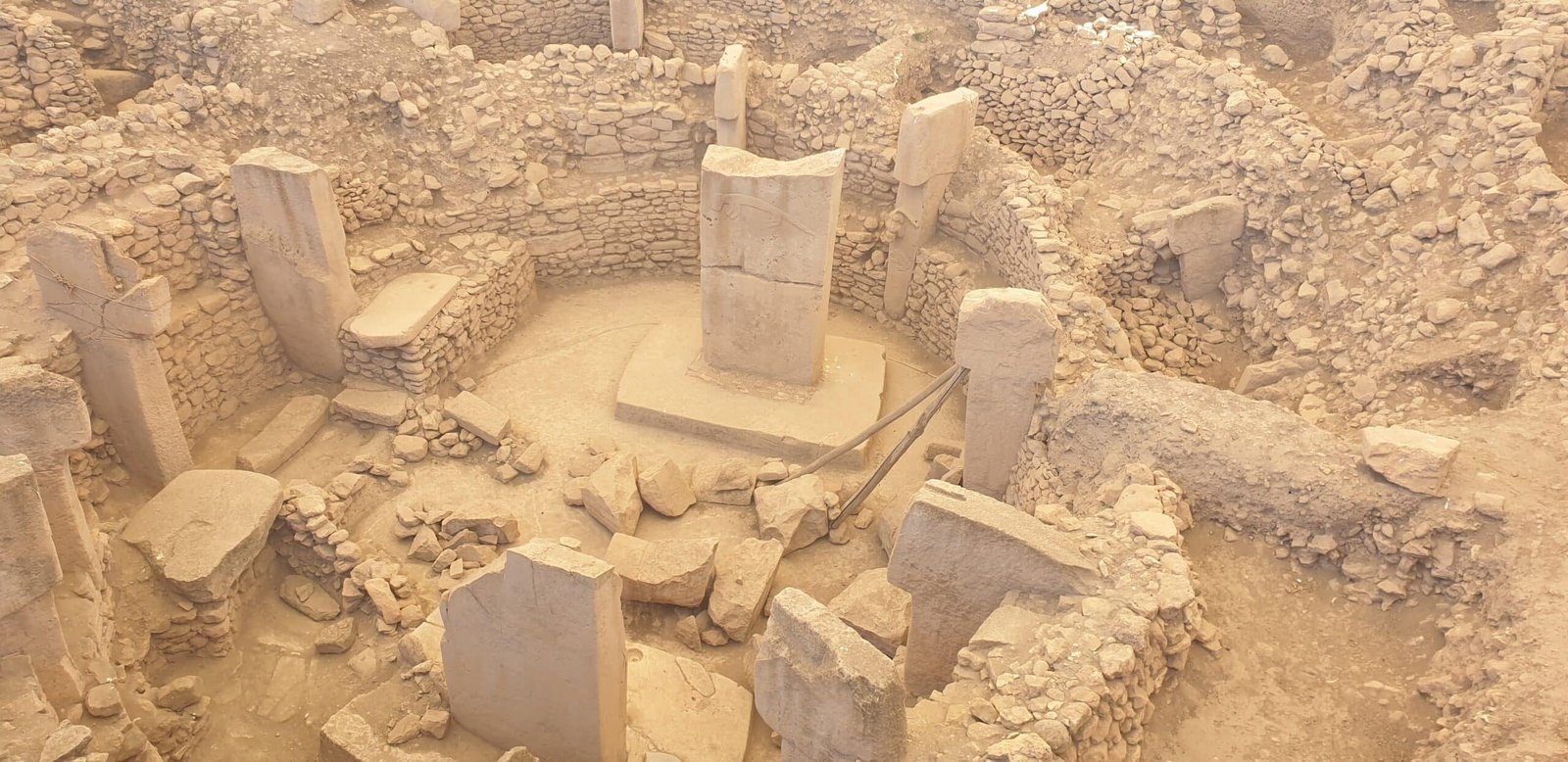 Göbeklitepe excavation site from above, Şanlıurfa, Turkey